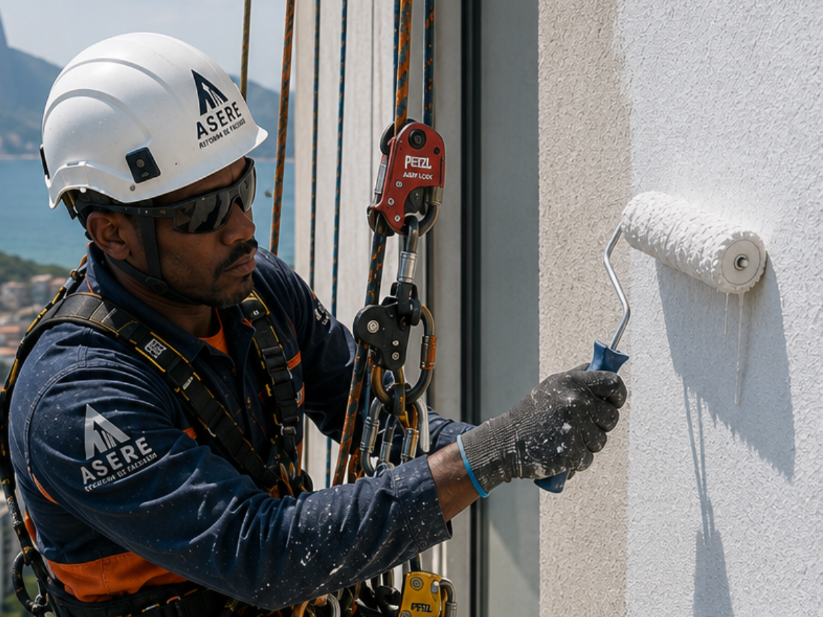Pintura de fachada predial em condomínio no Rio de Janeiro